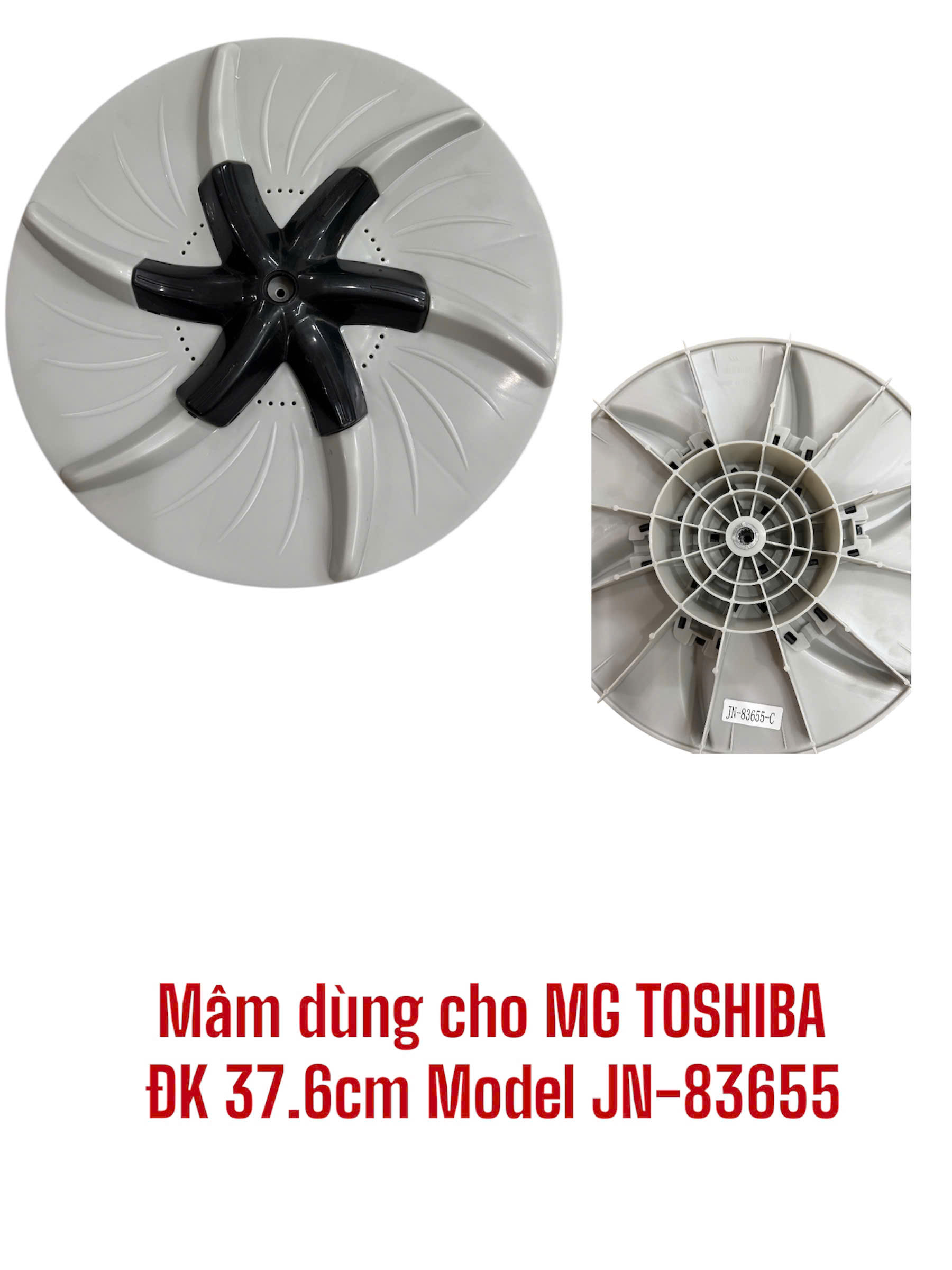 Mâm dùng cho máy giặt TOSHIBA ĐK 37.6cm Model JN-83655