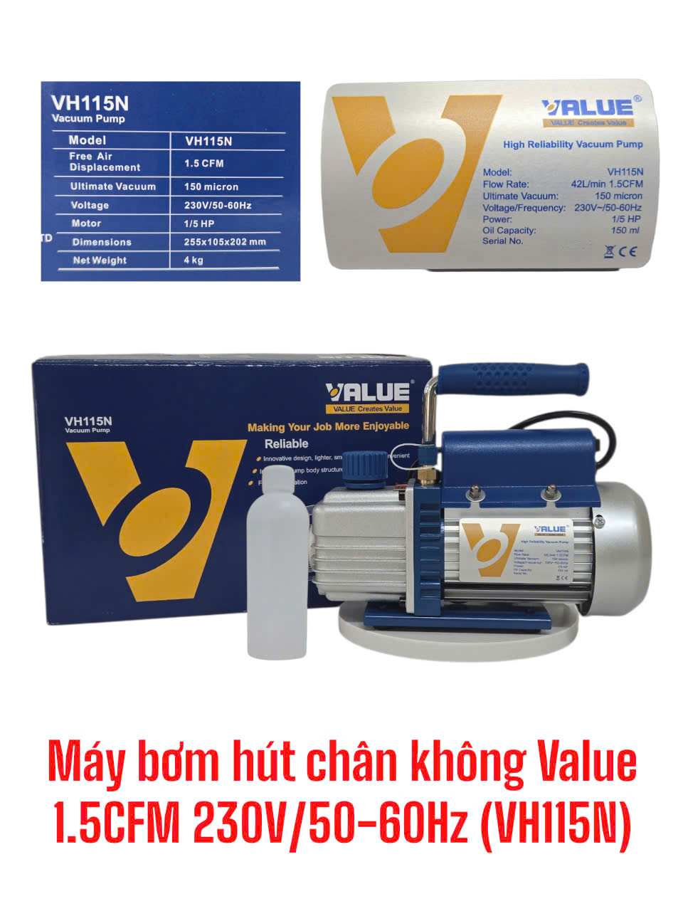 Máy hút chân không Value 1.5C (VH115N)