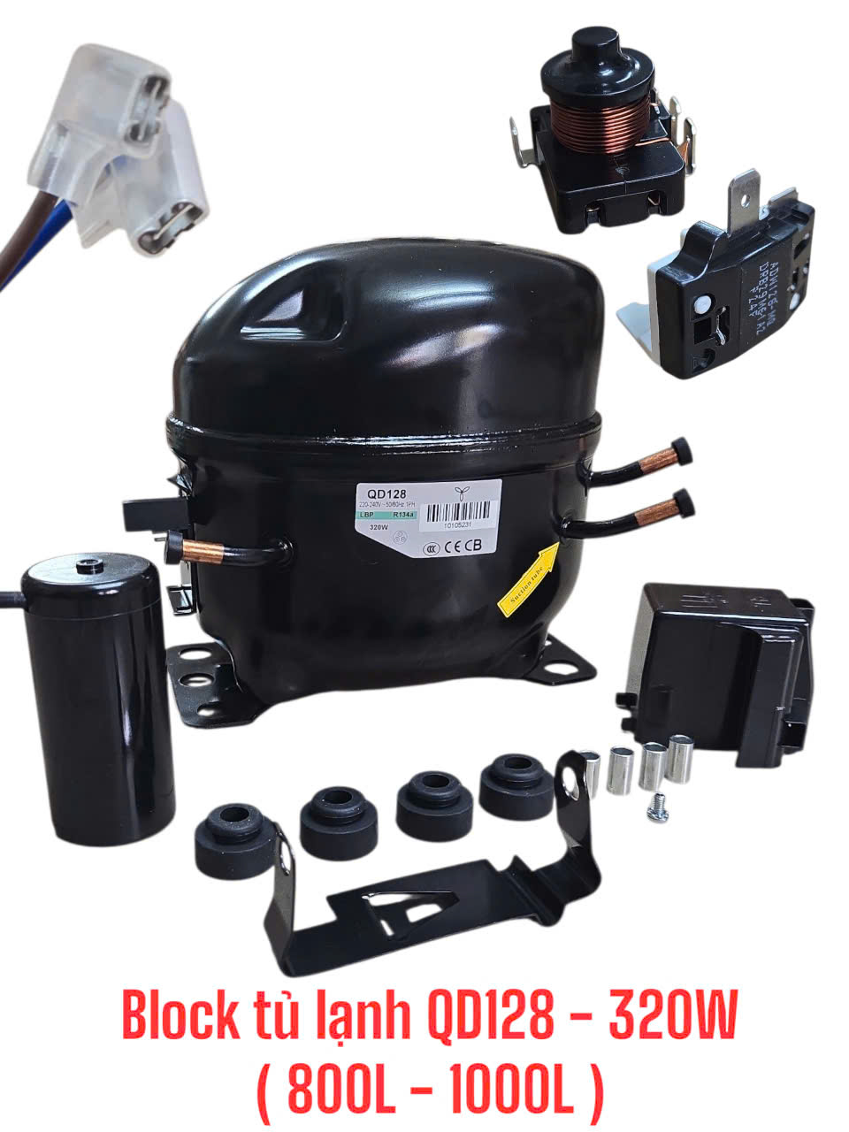 Máy nén khí dùng cho tủ lạnh QD128