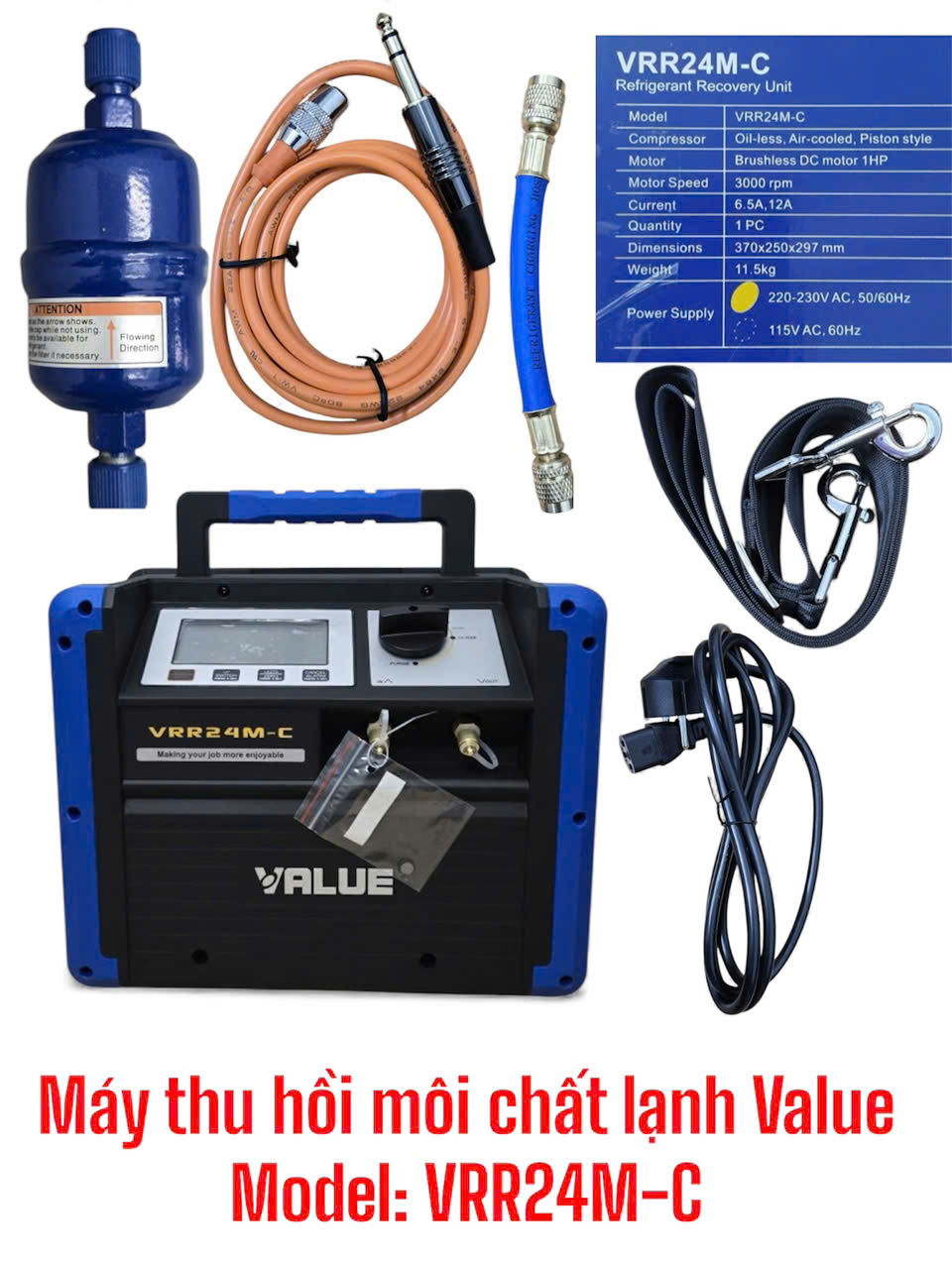 Máy thu hồi môi chất lạnh Value Model: VRR24M-C