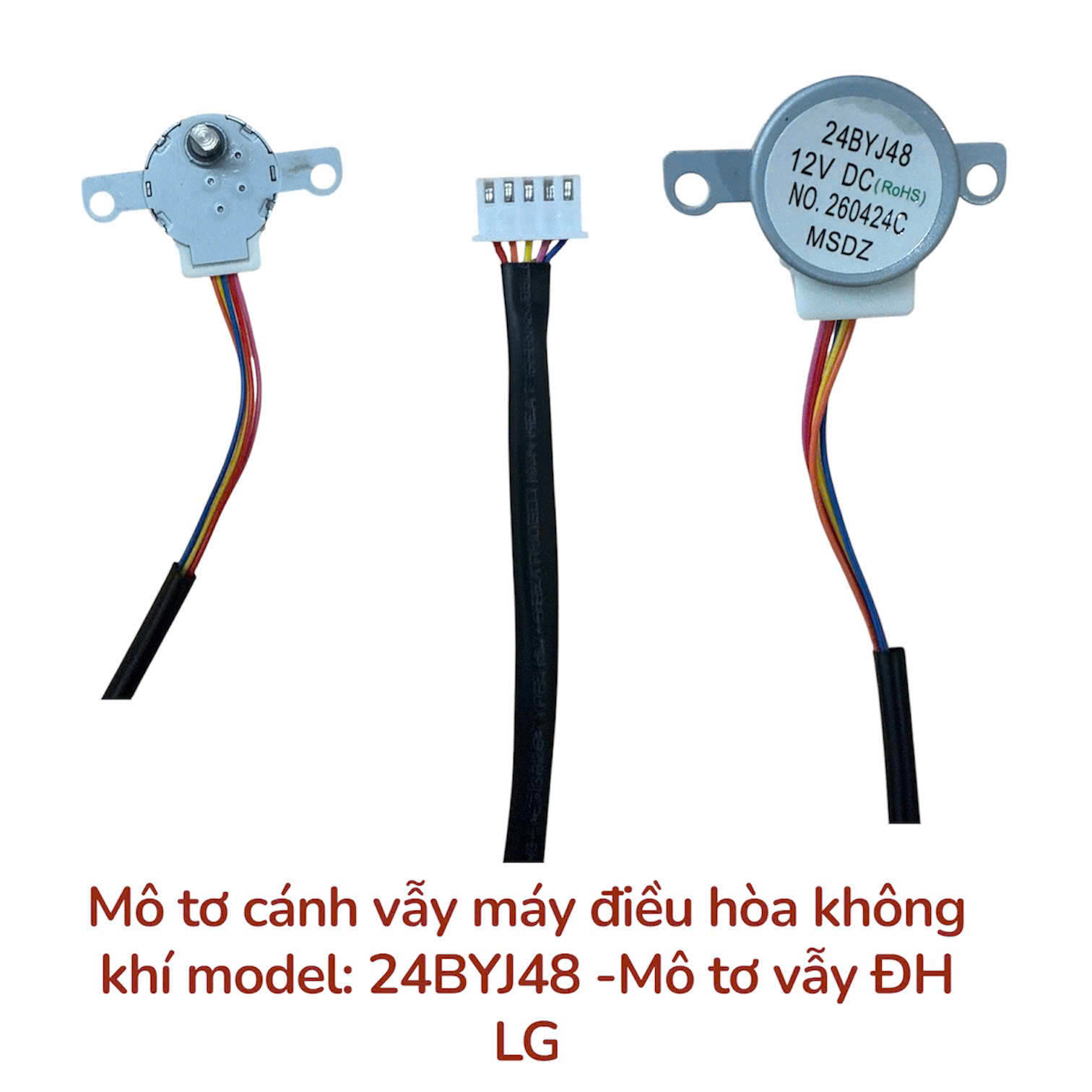 Mô tơ cánh vẫy máy điều hòa không khí model: 24BYJ48 – Mô tơ vẫy dùng cho điều hòa LG