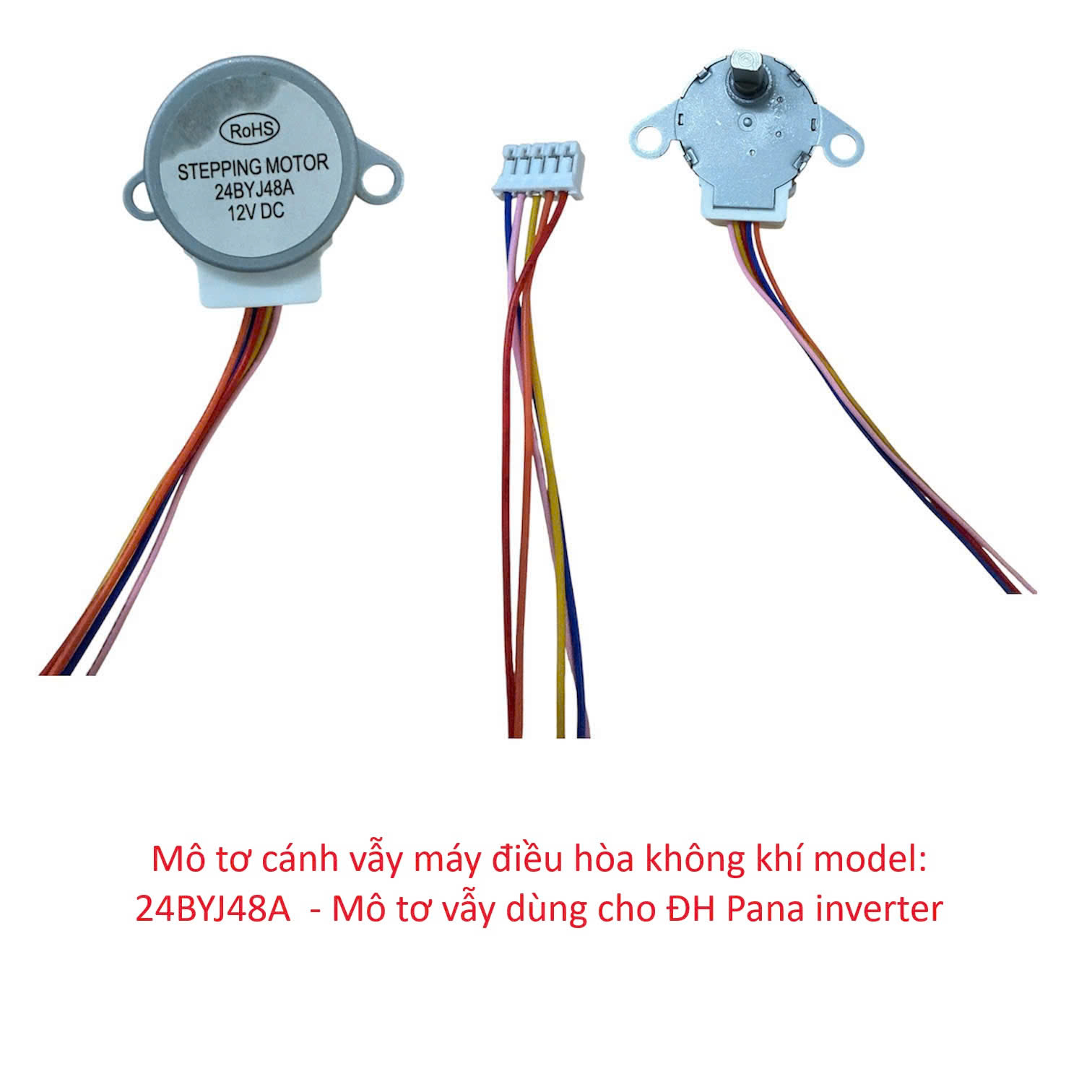 Mô tơ cánh vẫy máy điều hòa không khí model: 20BYJ48A – Mô tơ vẫy dùng cho điều hòa Pana inverter