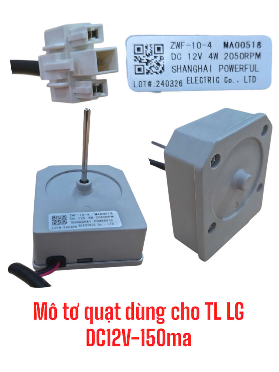 Mô tơ quạt dùng cho tủ lạnh LG DC12V -150MA