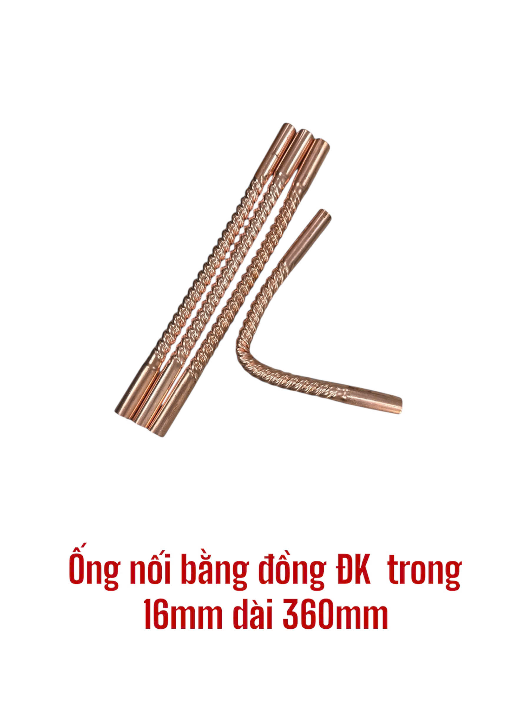 Ống nối bằng đồng ĐK trong 16mm dài 360mm