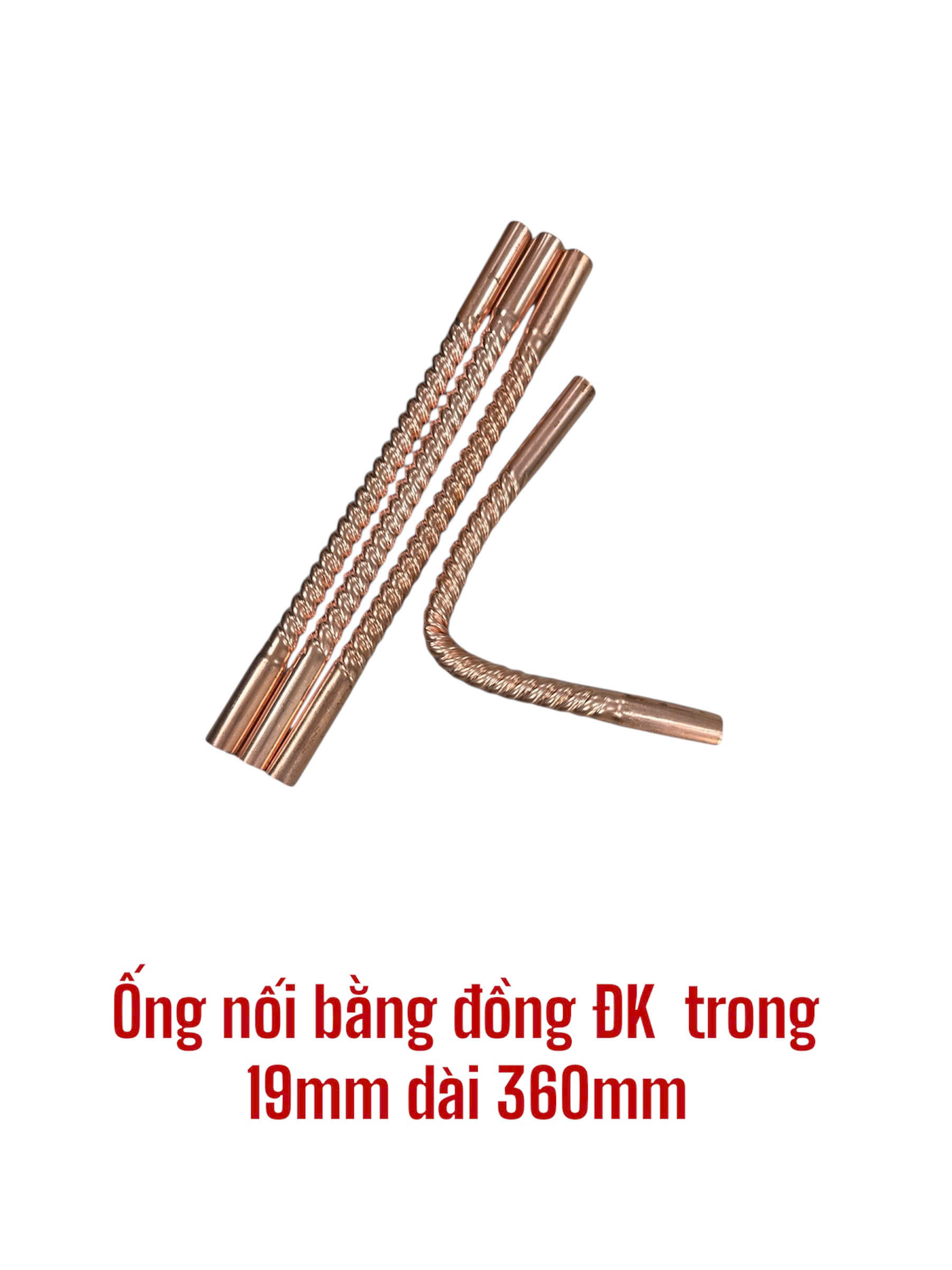 Ống nối bằng đồng ĐK trong 19mm dài 360mm