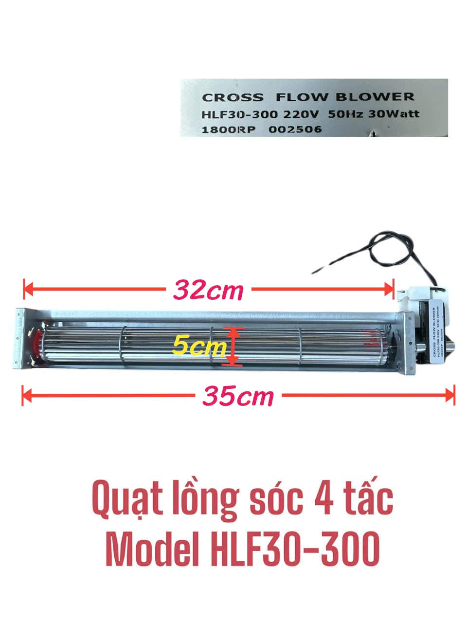 Quạt lồng sóc 4 tấc Model HLF30-300