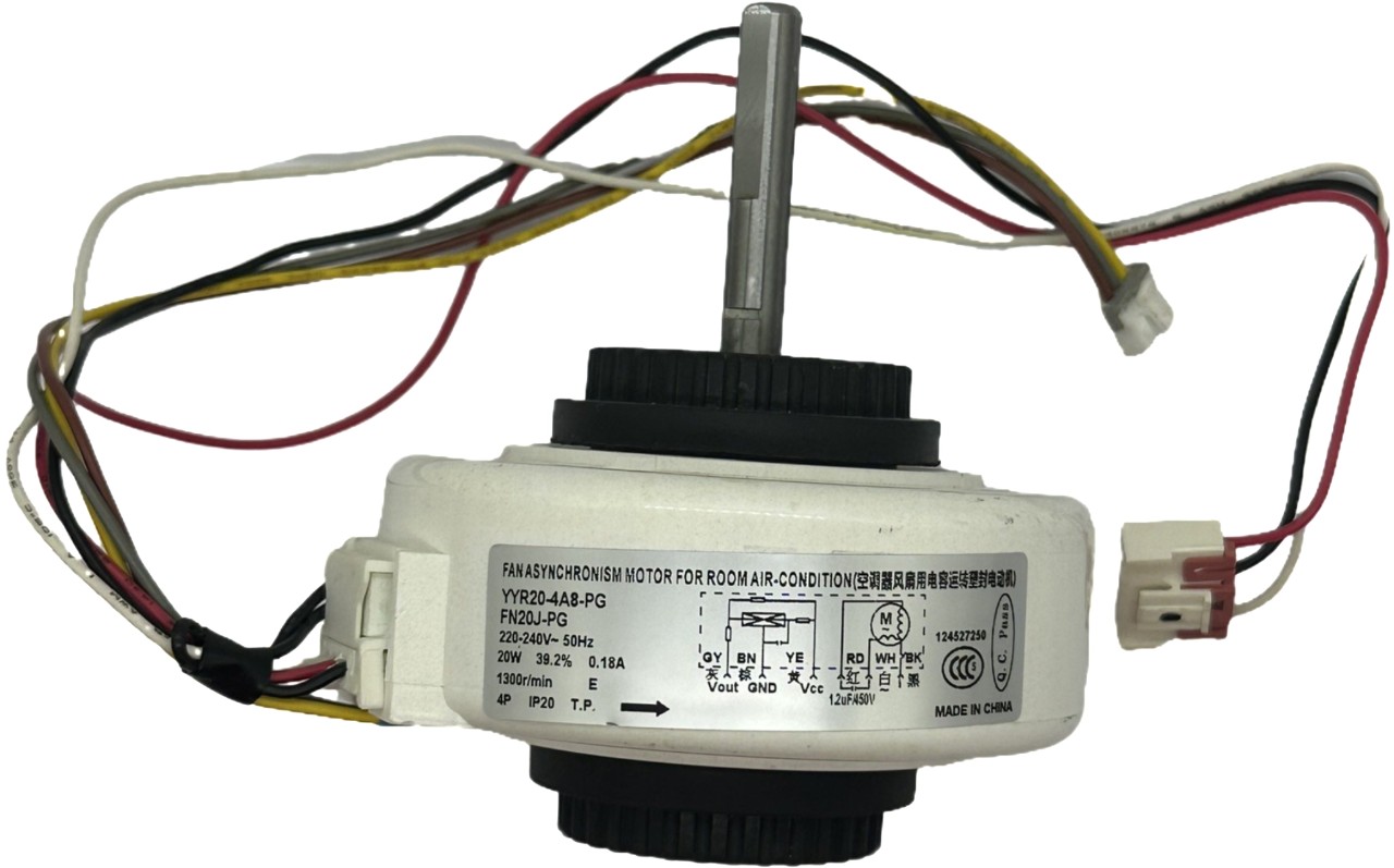 Quạt mặt lạnh dùng cho điều hòa Gree,Casper,Midea 20W-220V (FN20-PG) -6 dây -trục 4cm -bầu 3cm – Có hộp