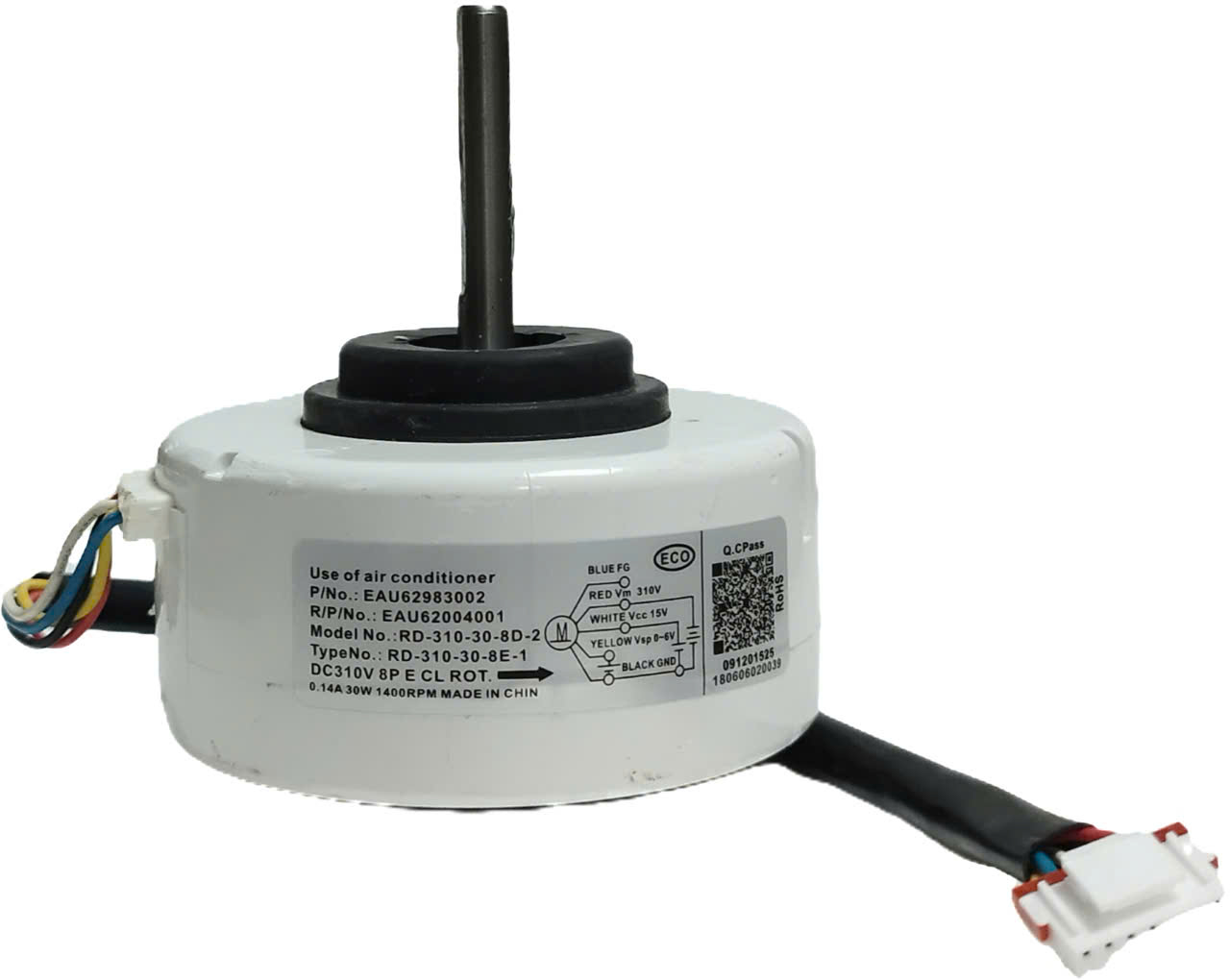Quạt mặt lạnh dùng cho điều hòa LG – Panasonic inverter DC310V – 30W – 5 dây trục ngắn 4.5cm – Có hộp