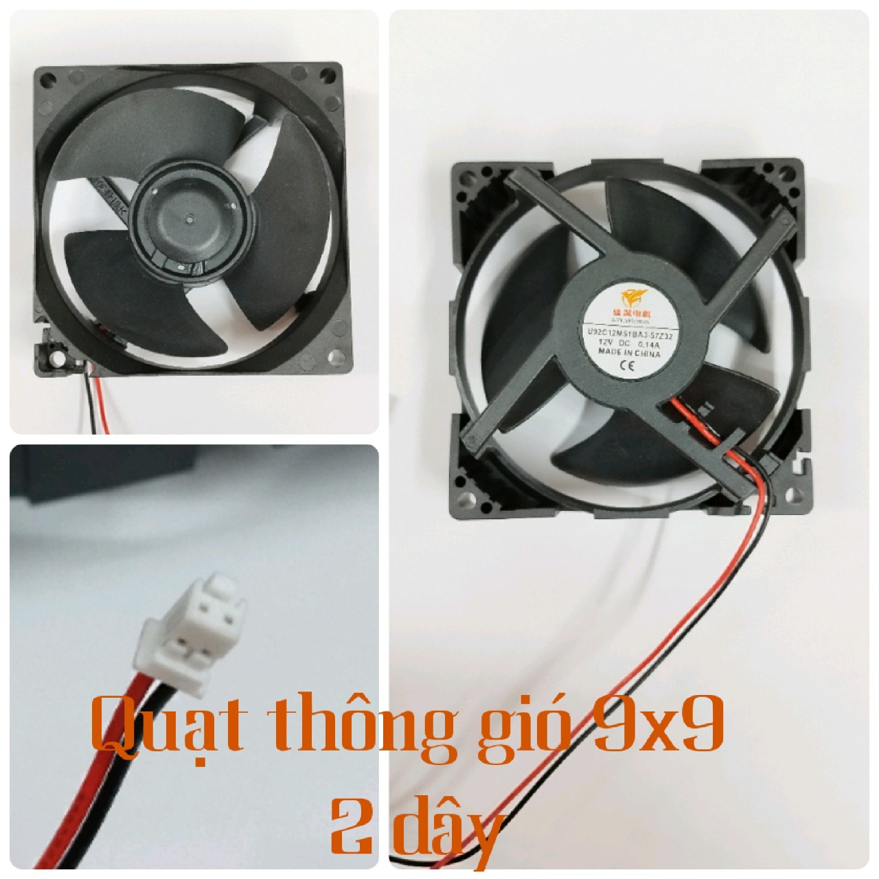 Quạt thông gió 9×9 (2 dây) model GW10C12MS1BA-57Z32