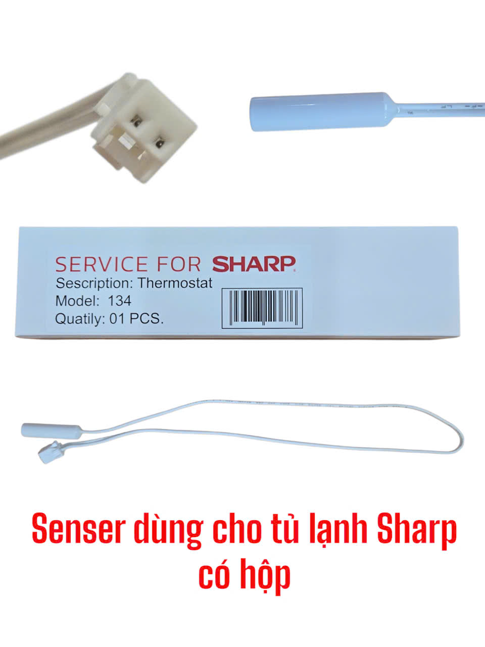 Sensor dùng cho tủ lạnh Sharp có hộp