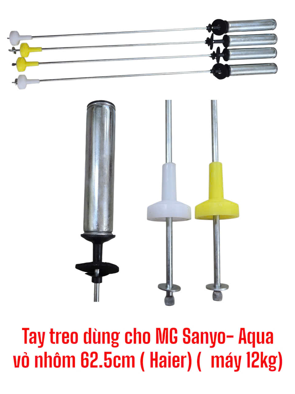 Tay treo dùng cho máy giặt Sanyo- Aqua loại 12kg (vỏ nhôm KT 62.5cm)