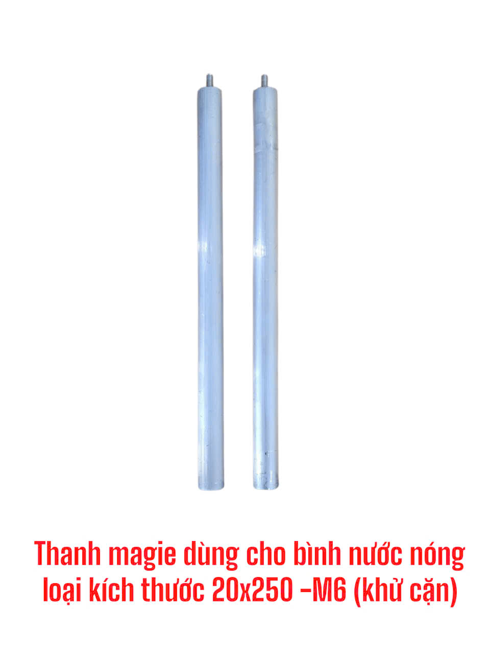 Thanh magie dùng cho bình nước nóng loại kích thước 20×250 -M6 (khử cặn)