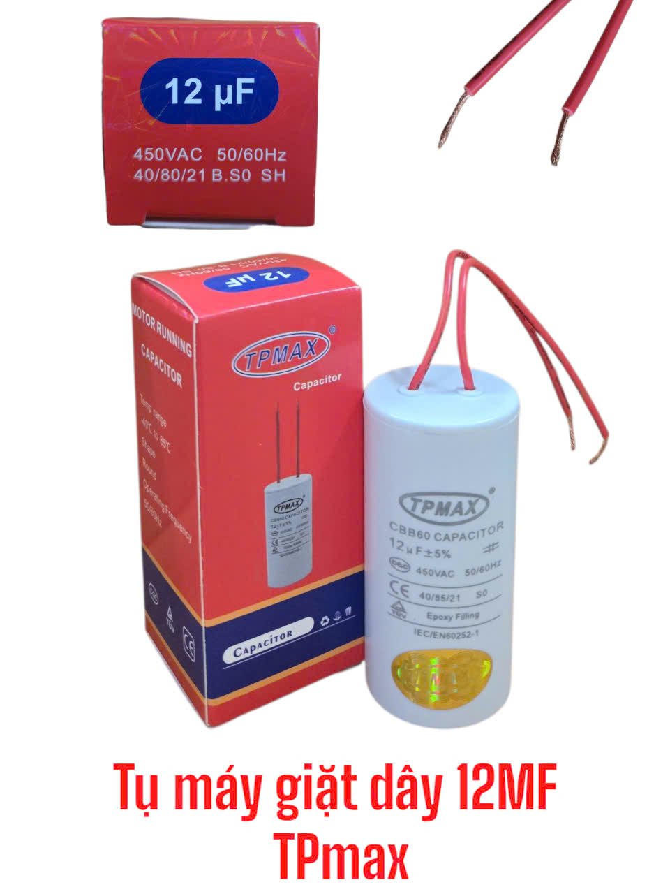 Tụ máy giặt dây 12MF – TPmax