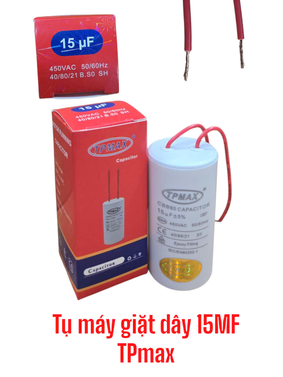 Tụ máy giặt dây 15MF – TPmax
