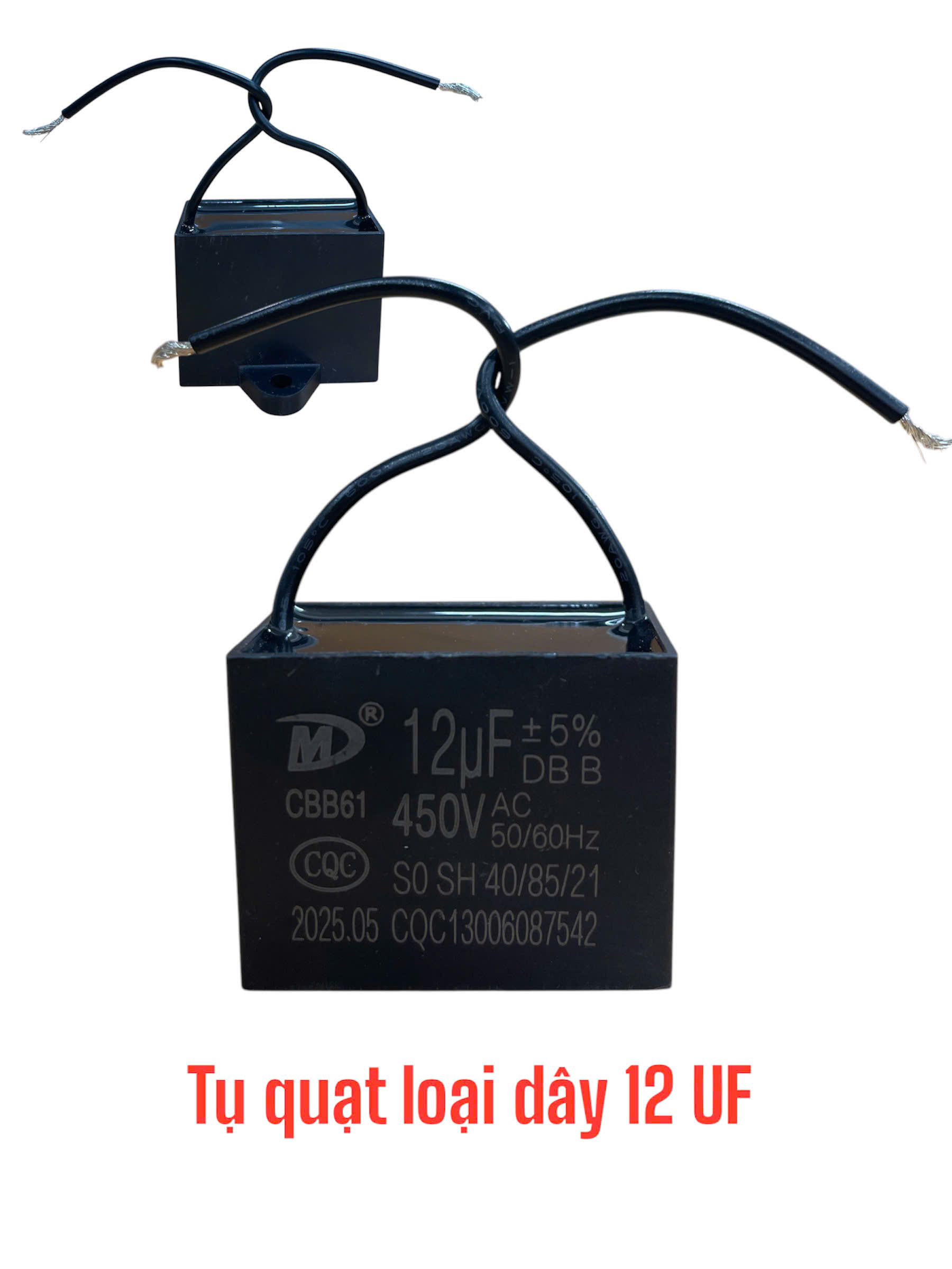Tụ quạt loại dây 12 UF