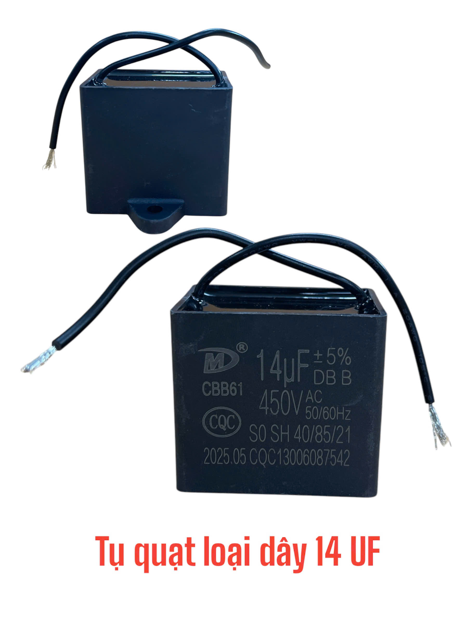 Tụ quạt loại dây 14 UF