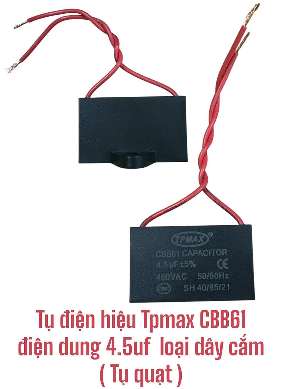 Tụ quạt loại dây 4.5 UF