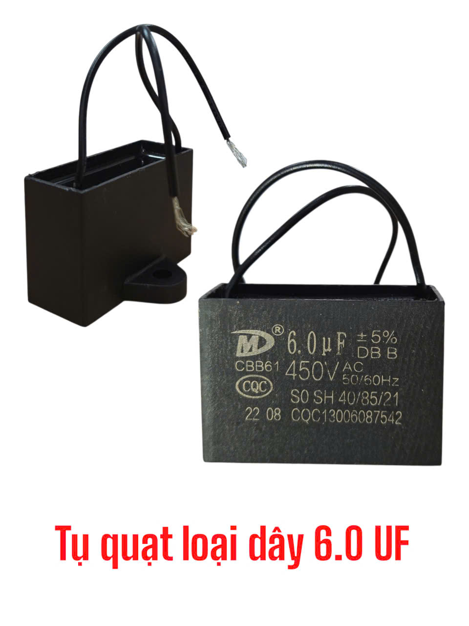 Tụ quạt loại dây 6.0 UF