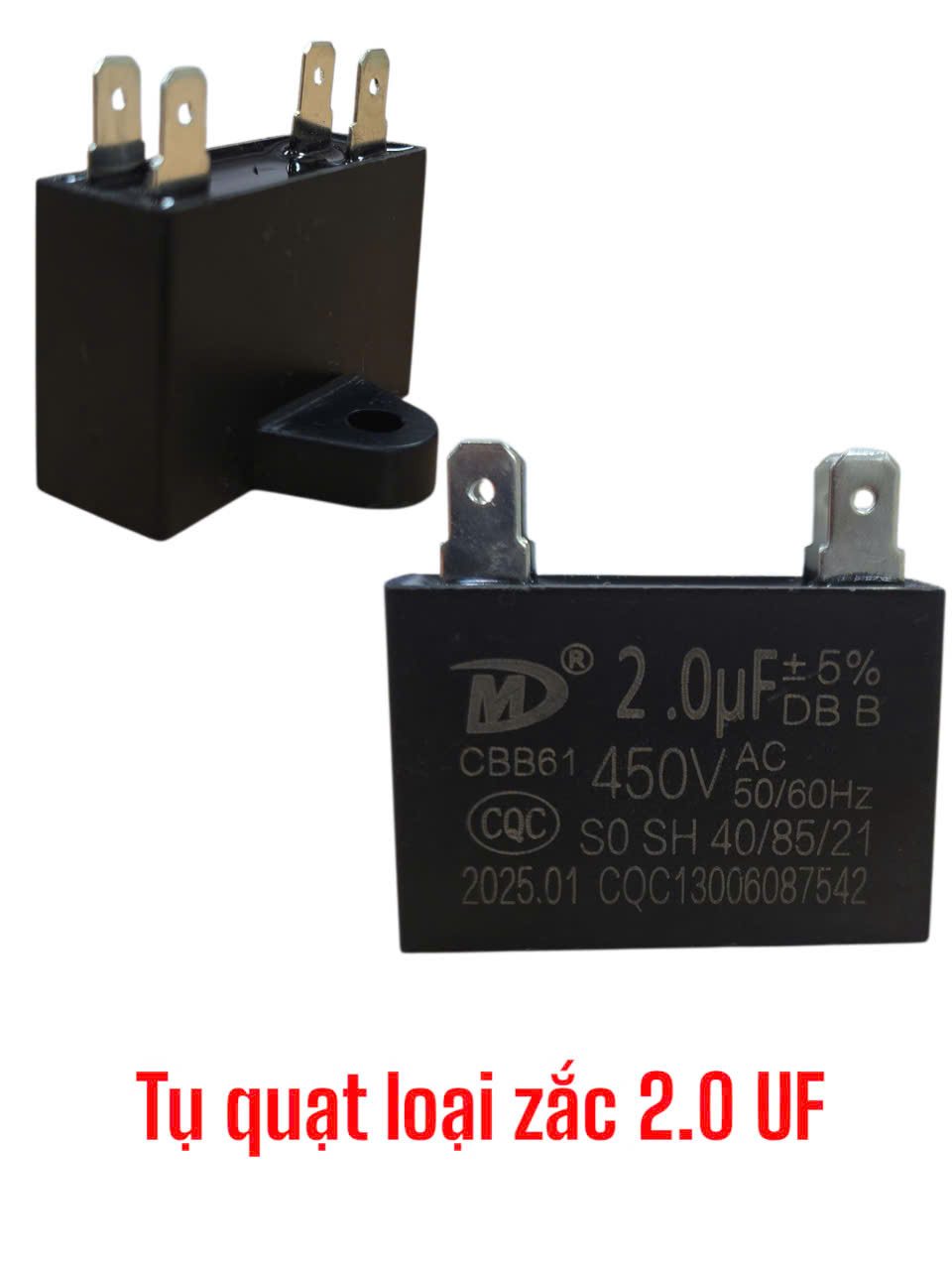 Tụ quạt loại zắc 2.0UF