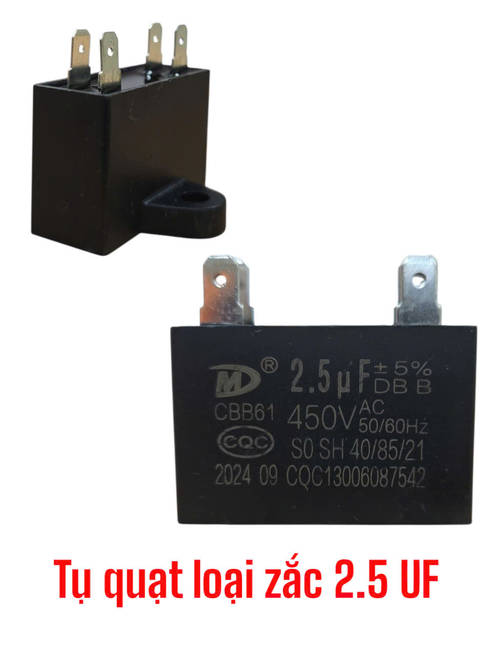 Tụ quạt loại zắc 2.5UF