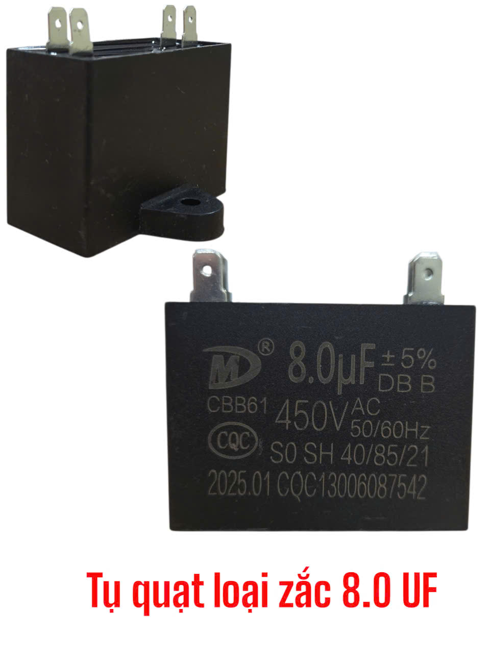 Tụ quạt loại zắc 8.0UF