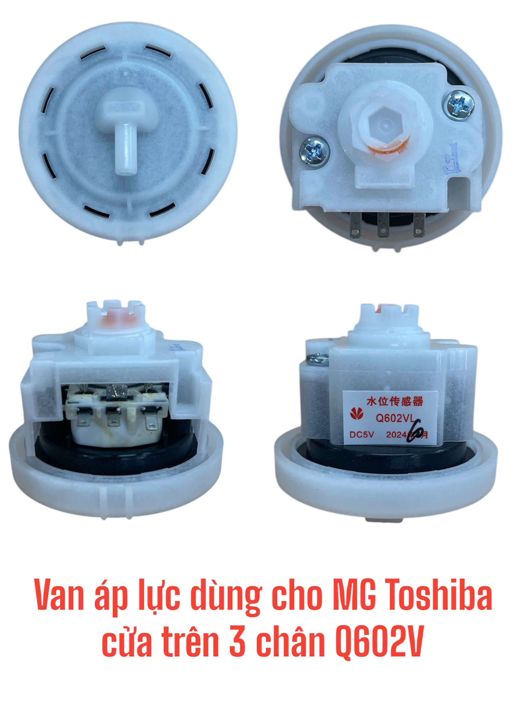 Van áp lực dùng cho máy giặt Toshiba cửa trên (3 chân)