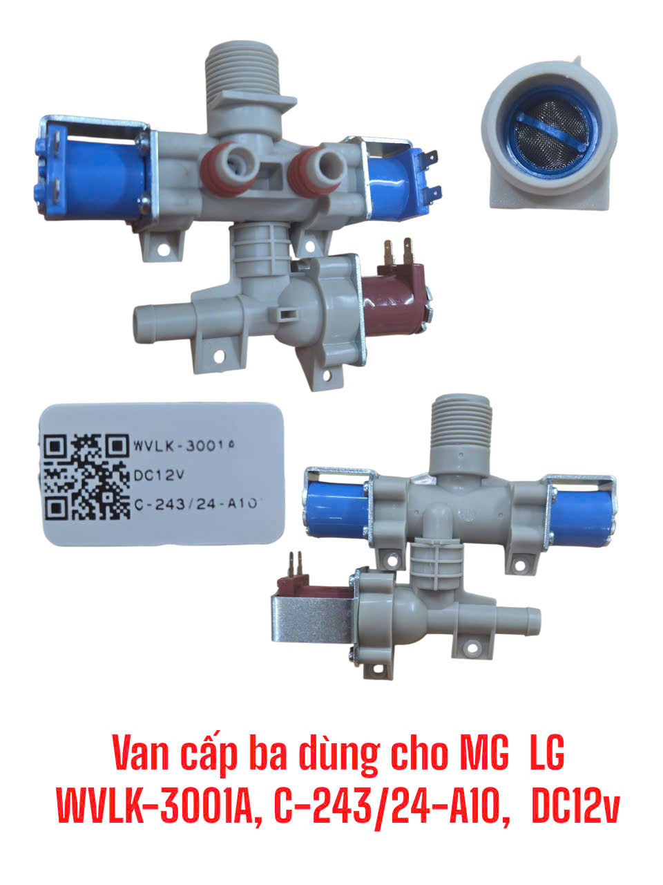Van cấp ba dùng cho máy giặt LG – WVLK-3001A, C-243/24-A10, DC12v