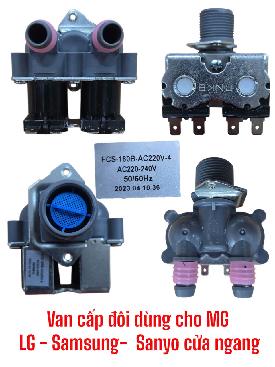 Van cấp đôi dùng cho máy giặt LG – Samsung – Sanyo cửa ngang