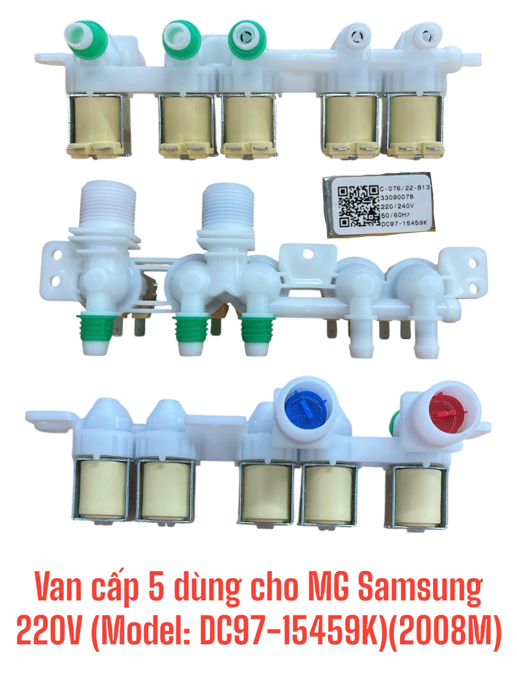 Van cấp năm dùng cho máy giặt Samsung (220V) Model: DC97-15459K(2008M)