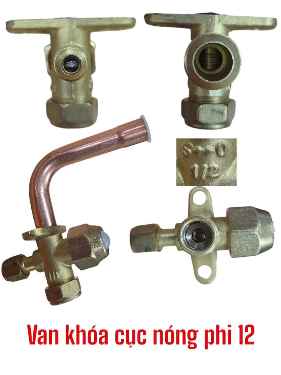 Van khóa ga cục nóng điều hòa phi 12