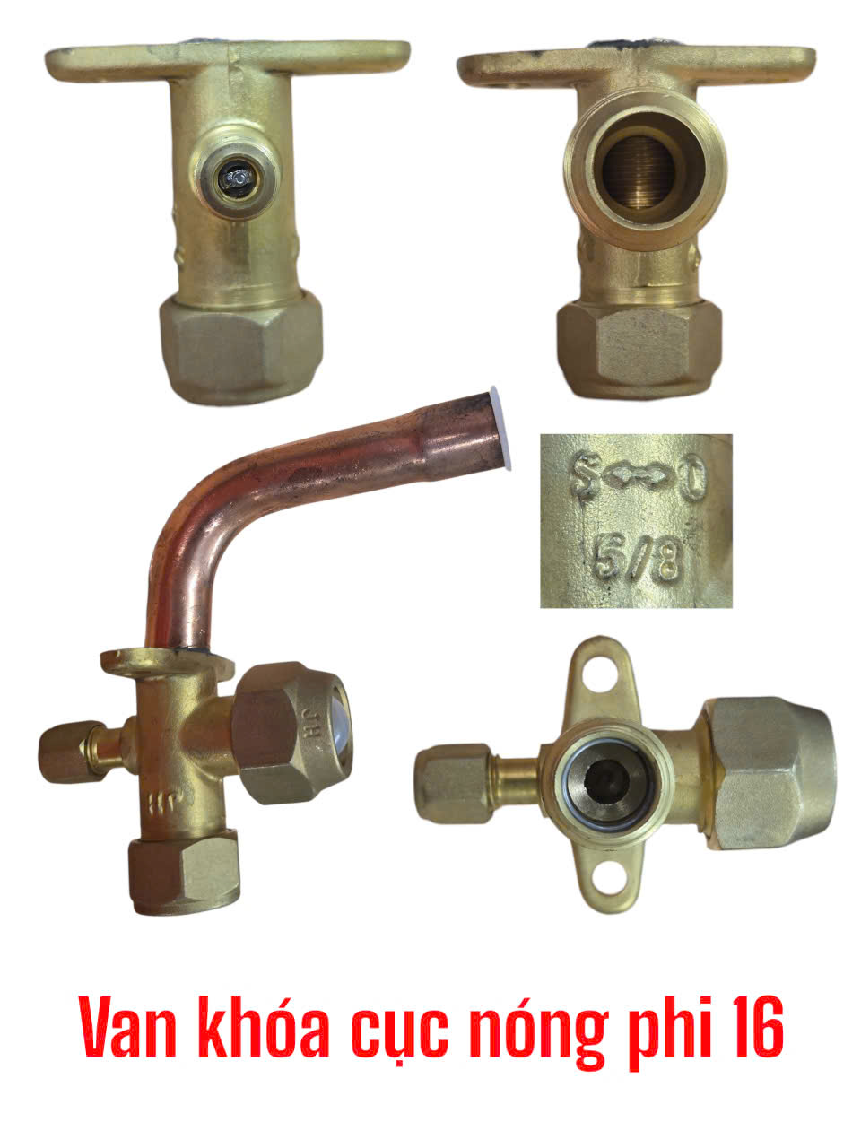 Van khóa ga cục nóng điều hòa phi 16