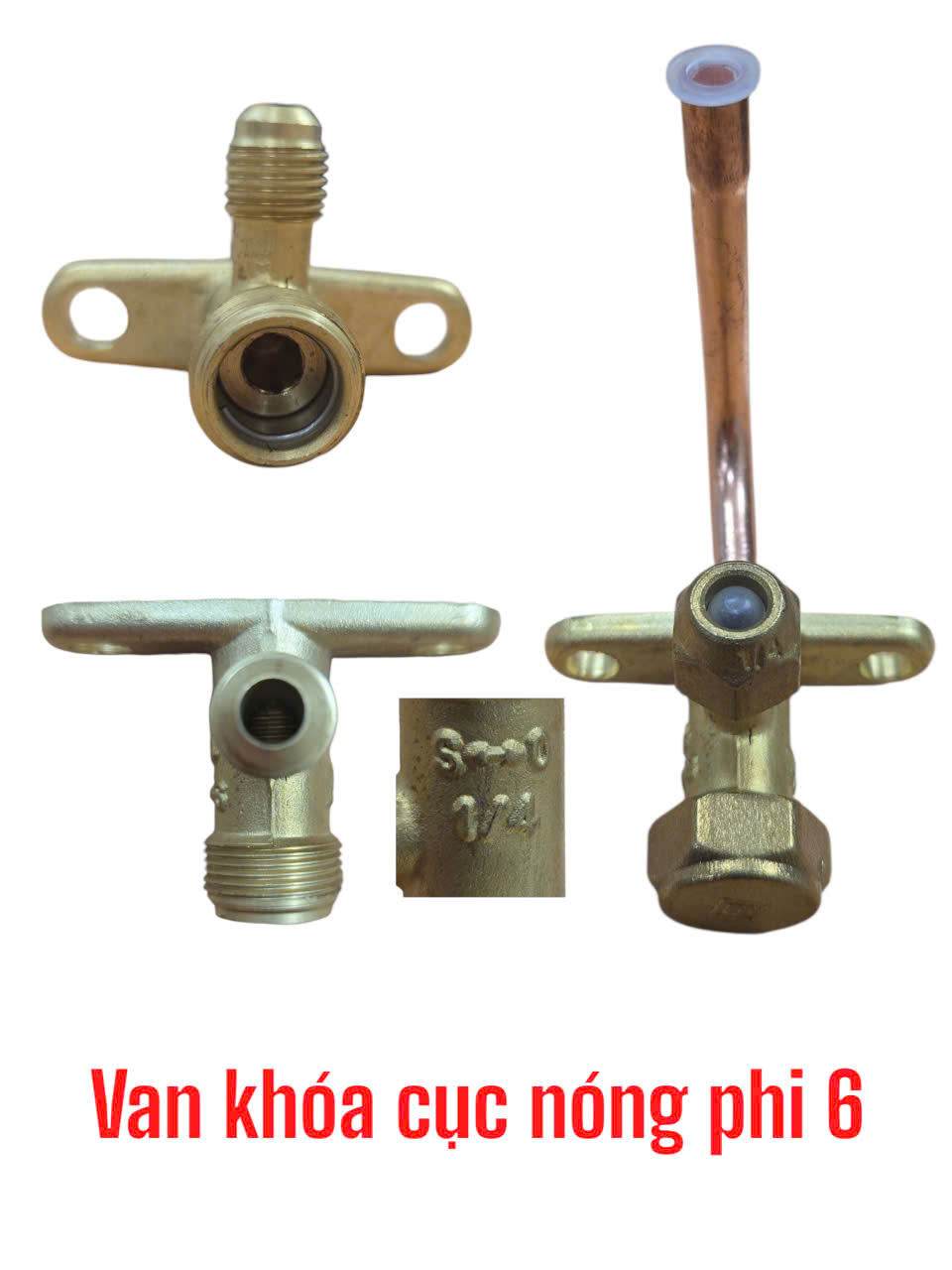 Van khóa ga cục nóng điều hòa phi 6