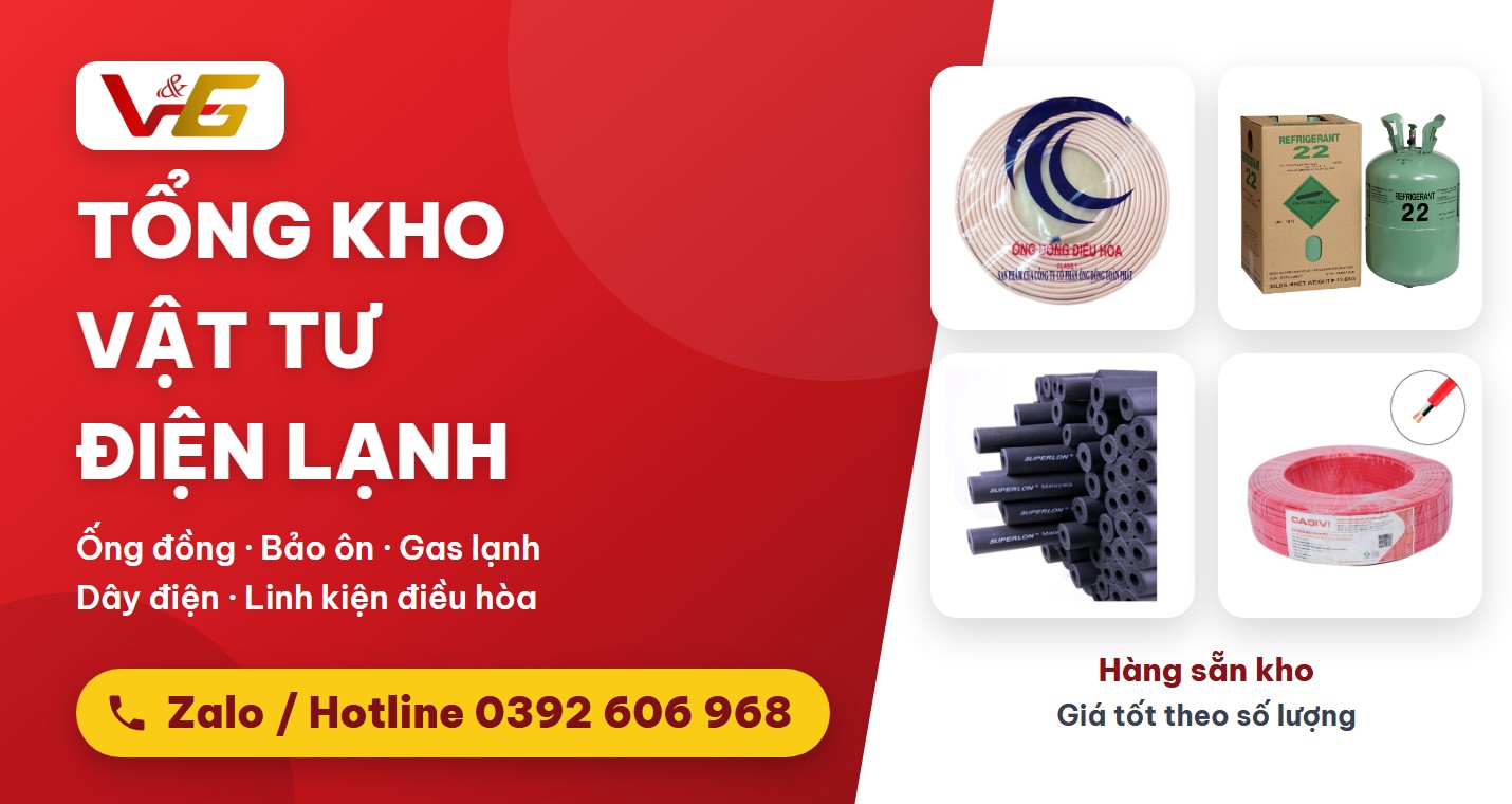 Vật Tư Điện Lạnh Vũ Gia - banner 1