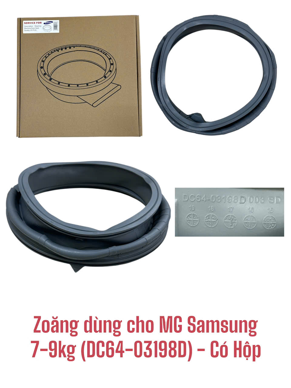 Zoăng dùng cho máy giặt Samsung 7-9kg (DC64-03198D) – Có Hộp
